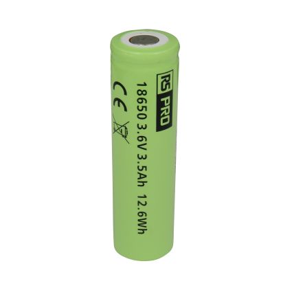 RS PRO, 3.60V, 18650, Lithium-Ion Rechargeable Battery, 3500mAh