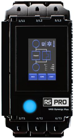 RS PRO Soft Starter,, 90 kW, 200 → 600 V, 3 Phase, IP20