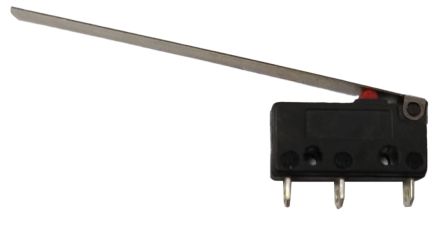 RS PRO Long Hinge Lever Micro Switch, Solder Terminal, 5A, Solder, IP40