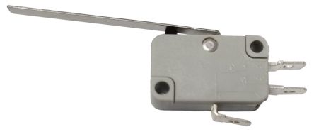 RS PRO Long Lever Micro Switch, Quick Connect Terminal, 16A, Solder, IP40