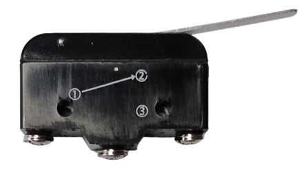 RS PRO Lever Micro Switch, Screw Terminal, 15A, CO, IP40