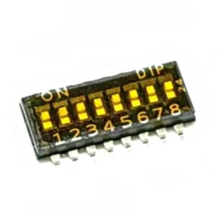 RS PRO 8 Way Surface Mount DIP & SIP Switch SPST