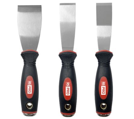 RS PRO Stainless Steel Scraper, 3 piece