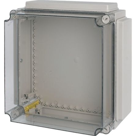 Eaton xEnergy Safety Series Grey Plastic General Purpose Enclosure, IP65, IK10, Transparent Lid, 421 x 421 x 225mm