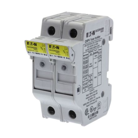 Eaton 30A Fuse Holder for 10 x 38mm Fuse, 2P, 100V