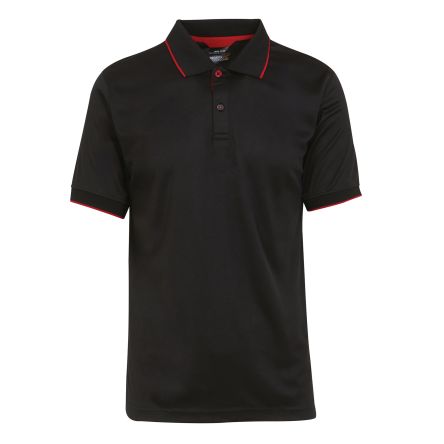 Regatta Professional Black, Red Recycled Polyester Short Sleeve T-Shirt, EUR- 50
