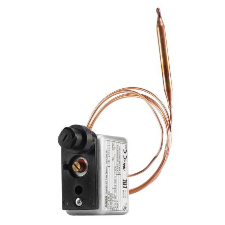 Jumo Capillary Thermostat, 110°C Max, Automatic Reset, Panel Mount