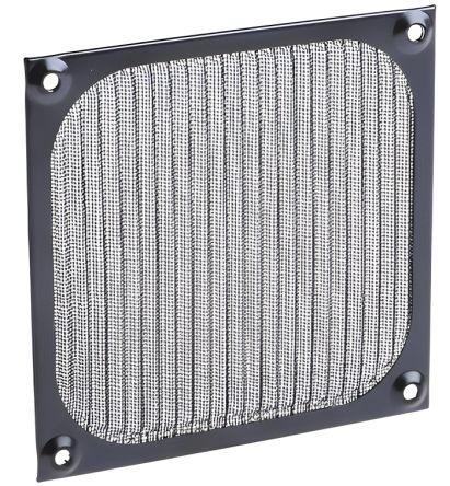 RS PRO Fan Filter for 120mm Fans, Stainless Steel Filter, Aluminium Frame, 120 x 120mm