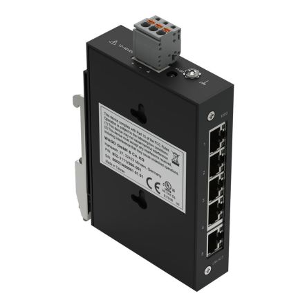 WAGO 852, Unmanaged 5 Port Network Switch, RJ-45