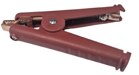 RS PRO Crocodile Clip Crocodile Clip Connection, Copper Contact, 300A, Red