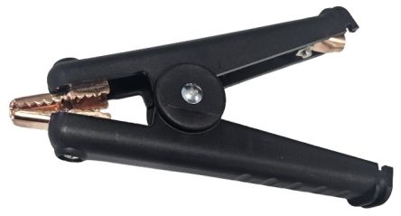 RS PRO Crocodile Clip Crocodile Clip Connection, Copper Contact, 300A, Black