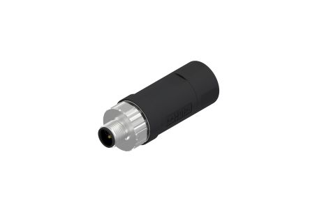 CONEC Circular Connector, 4 Contacts, Panel Mount, M12 Connector, Plug, Male, IP67, 43 Series