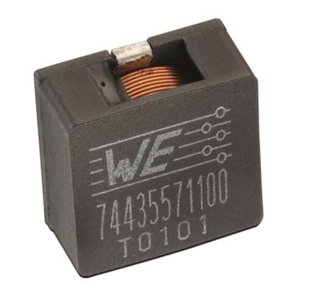 Wurth Elektronik Wurth, WE-HCI, 1890 Shielded Wire-wound SMD Inductor with a Polystyrene Core, 7.6 μH ±20% Flat Wire Winding 20A Idc