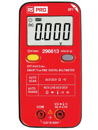 RS PRO Digital Digital Multimeter, 600V ac Max - UKAS Calibrated