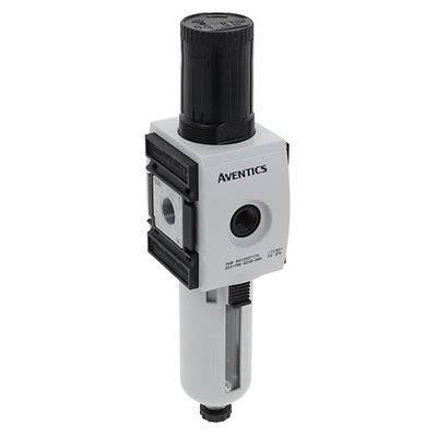 EMERSON ? AVENTICS AS3 Filter Regulator, 5μm, G 3/8, Semi Automatic, 16 bar, R412007175
