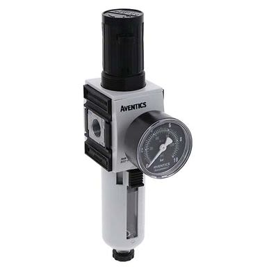 EMERSON ? AVENTICS AS2 Filter Regulator, 5μm, G 3/8, Semi Automatic, 16 bar, R412006209