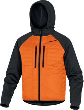 Delta Plus MOOVEGO Grey/Orange, Windproof Bomber Jacket, L