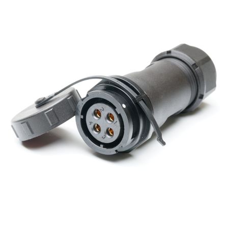 RS PRO Industrial Circular Connectors, 4 Contacts, In-line, SY21 Connector, Socket, Female, IP67