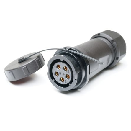 RS PRO Industrial Circular Connectors, 5 Contacts, In-line, SY21 Connector, Socket, Female, IP67