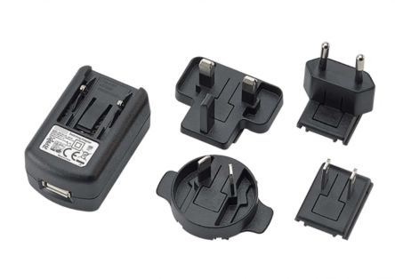 RS PRO 10W USB Adapter AC/DC Adapter 5V dc Output, 2A Output