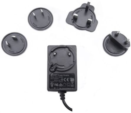 RS PRO 30W Plug-In AC/DC Adapter 12V dc Output, 2A Output