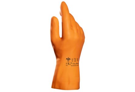 Mapa Alto 299 Orange Natural Latex Abrasion Resistant, Chemical Resistant, Cut Resistant, Puncture Resistant, Tear