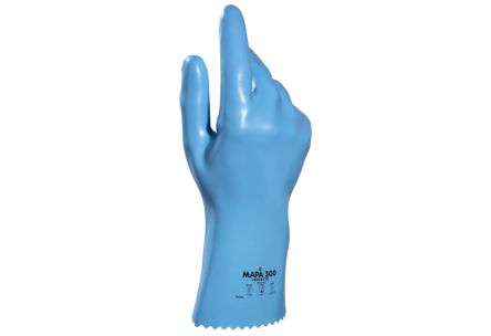Mapa Jersette 300 Blue Latex Abrasion Resistant, Chemical Resistant, Cut Resistant, Puncture Resistant, Tear Resistant