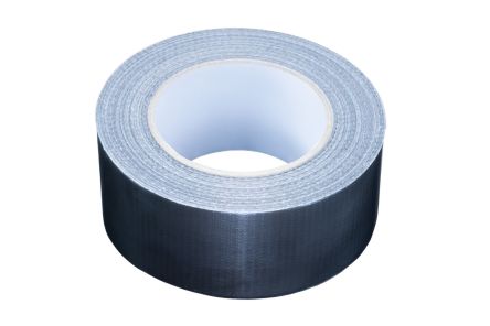 RS PRO Duct Tape, 50m x 50mm, Black