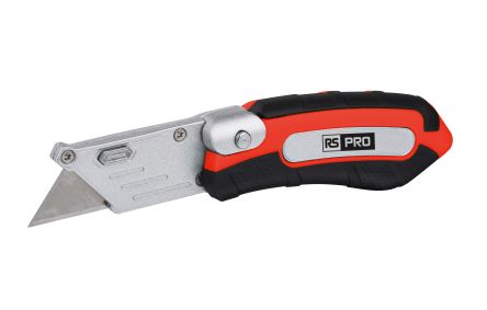 RS PRO Safety Knife with Straight Blade, Retractable, 60mm Blade Length