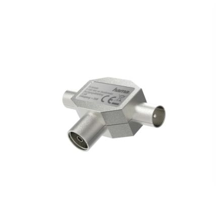 Hama Antenna Splitter Series Coax Plug to Coax Plug, Terminated