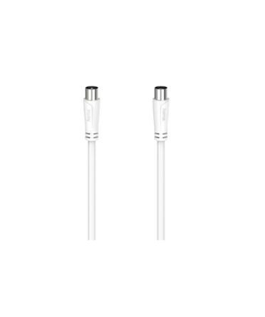 Hama Antenna Cable Series Male Coax Plug to Female Coax Socket, 10m, 90 Coaxial, Terminated75 Ω
