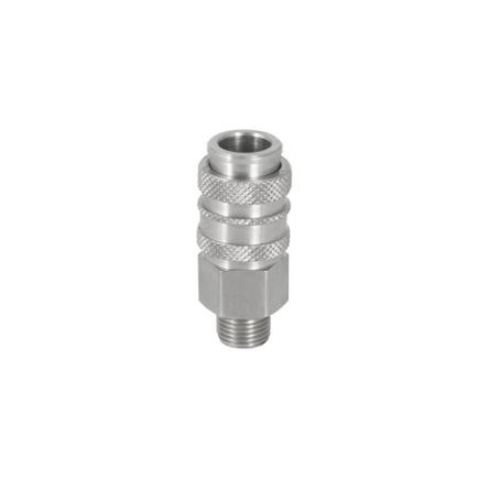 RS PRO Brass Male Pneumatic Quick Connect Coupling, M12 Male Threaded