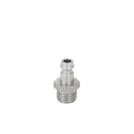 RS PRO Brass Male Pneumatic Quick Connect Coupling, M10 Male Threaded