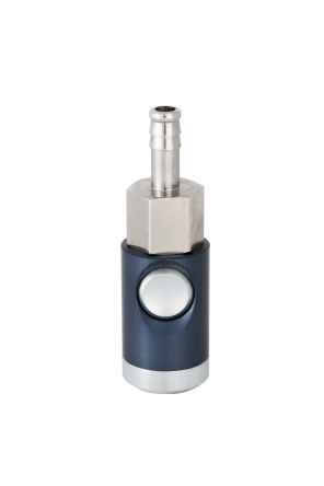 RS PRO Aluminium, Brass, Steel Female, Male Pneumatic Quick Connect Coupling, 6mm Hose Barb