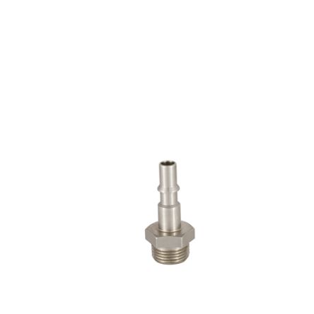 RS PRO Brass, Steel Male Pneumatic Quick Connect Coupling, 1/4 BSP Male Threaded