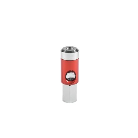 RS PRO Aluminium, Brass, Steel Female Pneumatic Quick Connect Coupling, G 1/4 Female Threaded