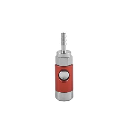 RS PRO Aluminium, Brass, Steel Female, Male Pneumatic Quick Connect Coupling, 6mm Hose Barb