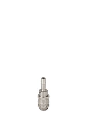 RS PRO Brass Female, Male Pneumatic Quick Connect Coupling, 3mm Hose Barb