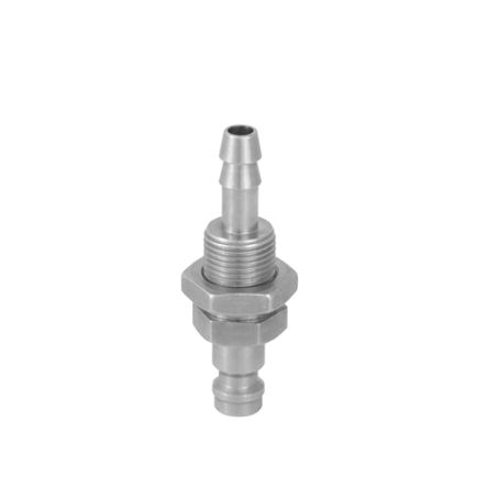 RS PRO Brass Female, Male Pneumatic Quick Connect Coupling, M14 10mm Hose Barb