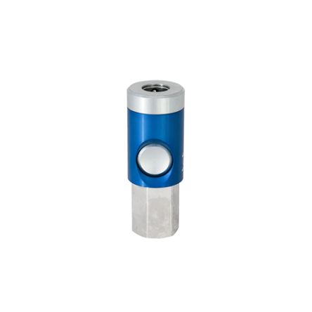 RS PRO Aluminium, Brass, Steel Female Pneumatic Quick Connect Coupling, G 1/2 Female Threaded