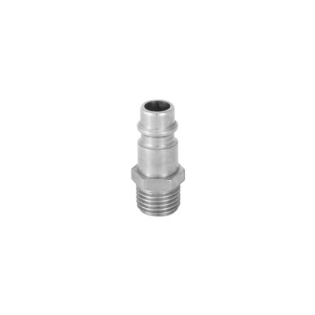 RS PRO Brass Male Pneumatic Quick Connect Coupling, 1/8 in Male BSP Threaded