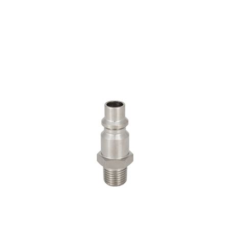 RS PRO Brass, Steel Male Pneumatic Quick Connect Coupling, BSPT 1/2 Male Threaded