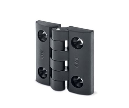 Elesa PP Hinge Pin with a Fixed Pin, Screw Fixing, 65mm x 64mm x 21.5mm