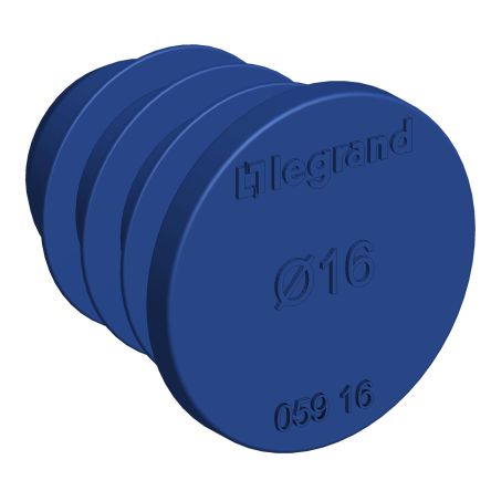 Legrand End Cap, Conduit Fitting, 16mm Nominal Size, Plastic, Blue IP40 rating