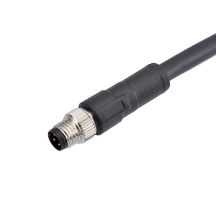 RS PRO Industrial Circular Connectors, 4 Contacts, Cable, M8 Connector, Plug, Male, IP67