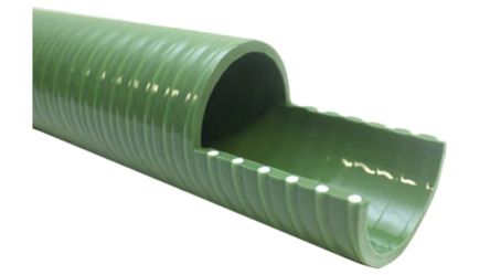RS PRO PVC, Flexible Tube, 63.5mm ID, 73.1mm OD, Green, 10m