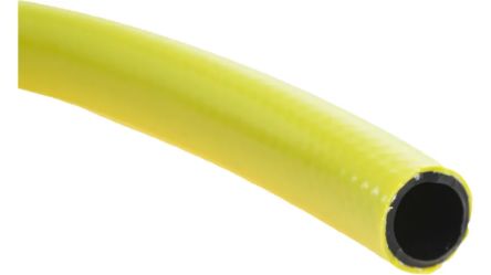 RS PRO PVC, Hose Pipe, 19mm ID, 25mm OD, Yellow, 100m