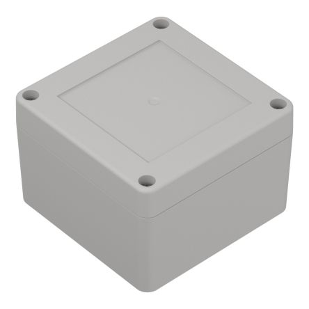 RS PRO Light Grey ABS General Purpose Enclosure, IP67, Light Grey Lid, 90 x 90 x 60mm