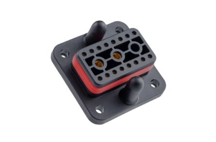 Amphenol Industrial, PWMD Series Male to Female 18 Way Battery Connector, Panel Mount