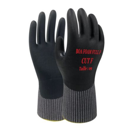 GUYARD BOA FOAM FULL F Black Polyethylene Abrasion Resistant, Burn Resistant, Cut Resistant, Heat Resistant, Latex
